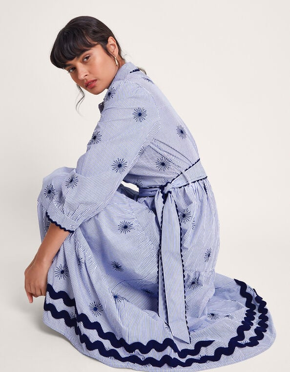 Adira Shirt Dress, Blue (NAVY), large