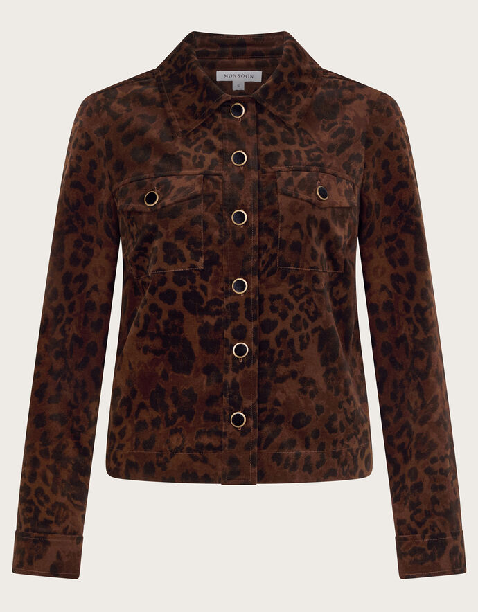 Celia Leopard Print Jacket main image 0