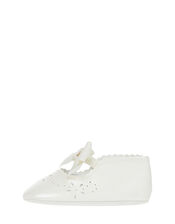 Baby Floral Patent Booties, Ivory (IVORY), large