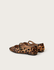 Lizzy Leopard Print Mary Jane Flats, Multi (MULTI), large