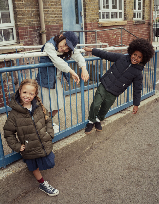 T&ouml;astie Reversible Water Repellent Puffer Jacket, Blue (NAVY), large