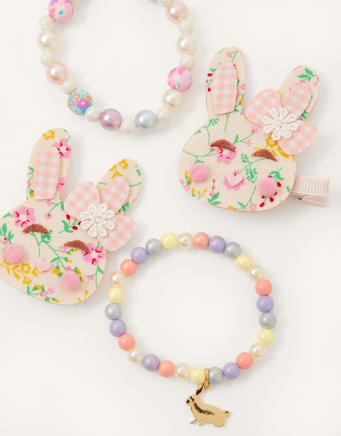 Bunny Clip and Bracelet Set, , large