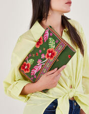 Embroidered Cross-Body Bag, , large
