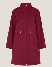 Ada Packable Hood Raincoat, Red (BURGUNDY), large