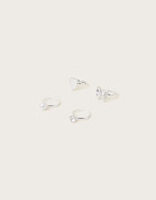4-Pack Bridesmaid Pearl Rings, , large