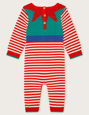 Newborn Christmas Elf Sleepsuit, Green (GREEN), large