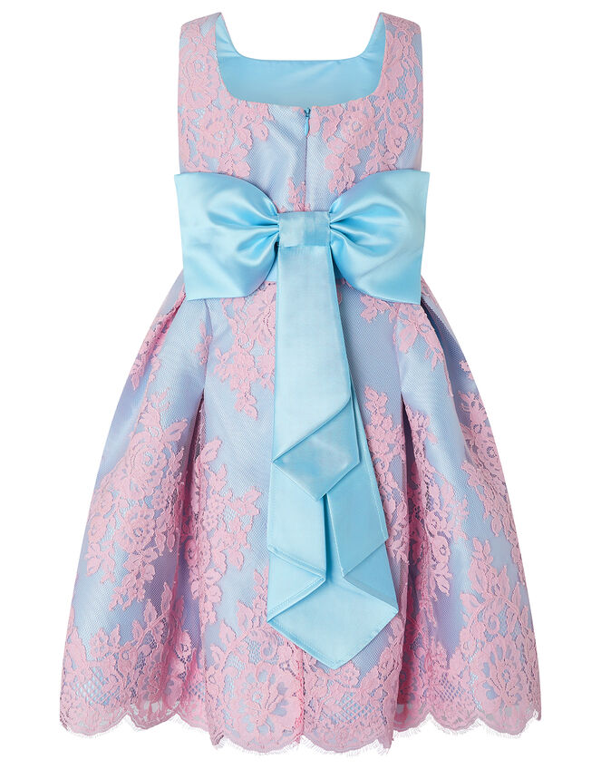 Valeria Lace Occasion Dress, Blue (BLUE), large