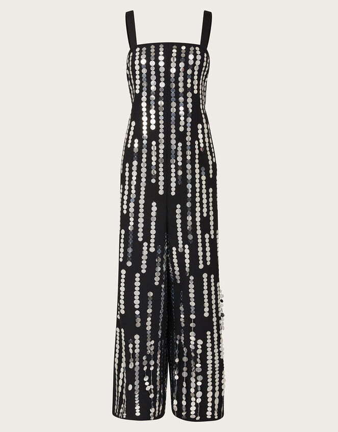 Cordelia Sequin Jumpsuit, Silver (SILVER), large