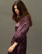 East Leopard Print Maxi Dress, Purple (PURPLE), large