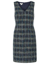 Talia Check Dress, Teal (TEAL), large