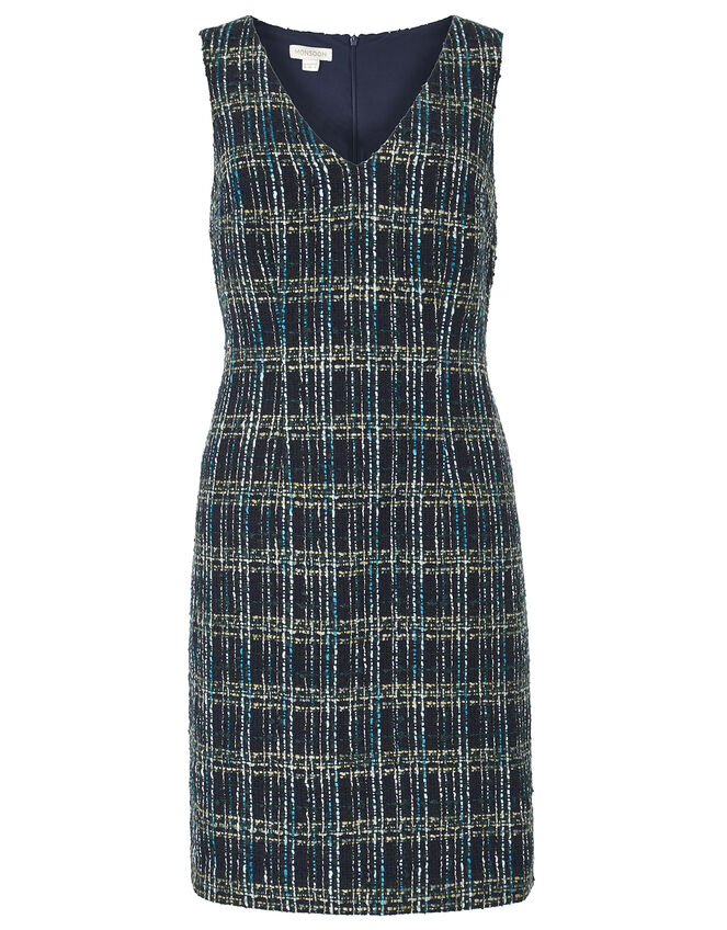 Talia Check Dress, Teal (TEAL), large