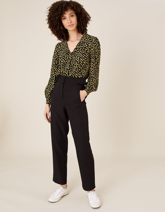Smart Tapered Trousers, Black (BLACK), large