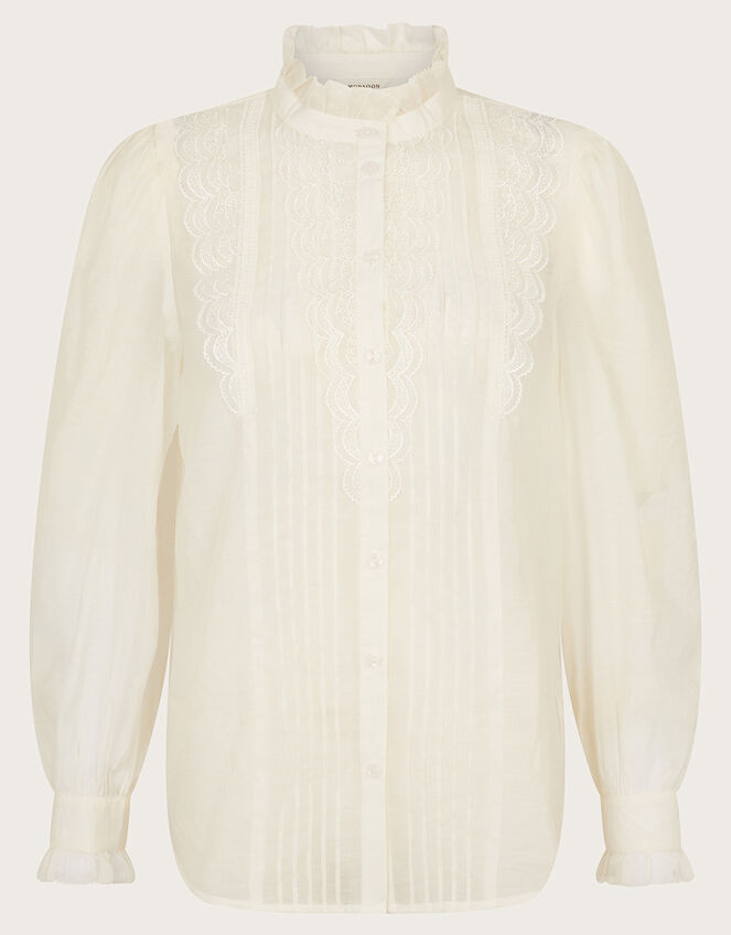 Lena Plain Blouse Ivory | Tops & T-shirts | Monsoon UK.