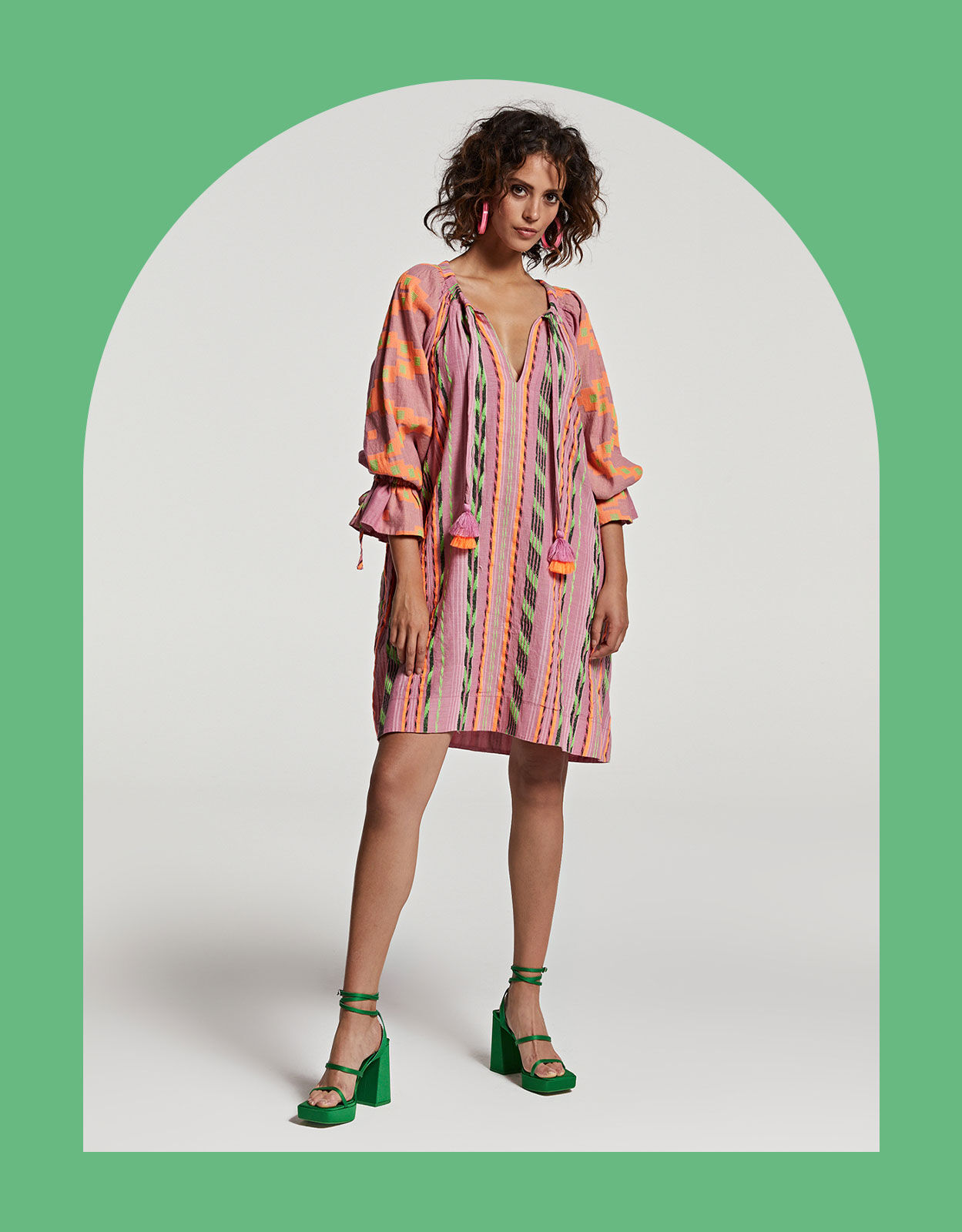 Devotion Twins Sardios Lithos Short Dress Multi