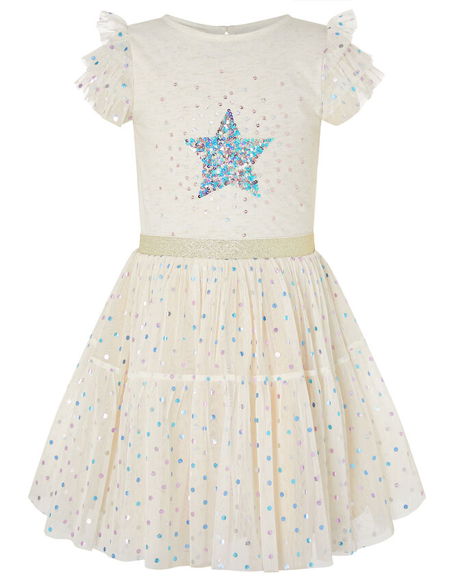 Foil Star Disco Dress, Pink (PINK), large