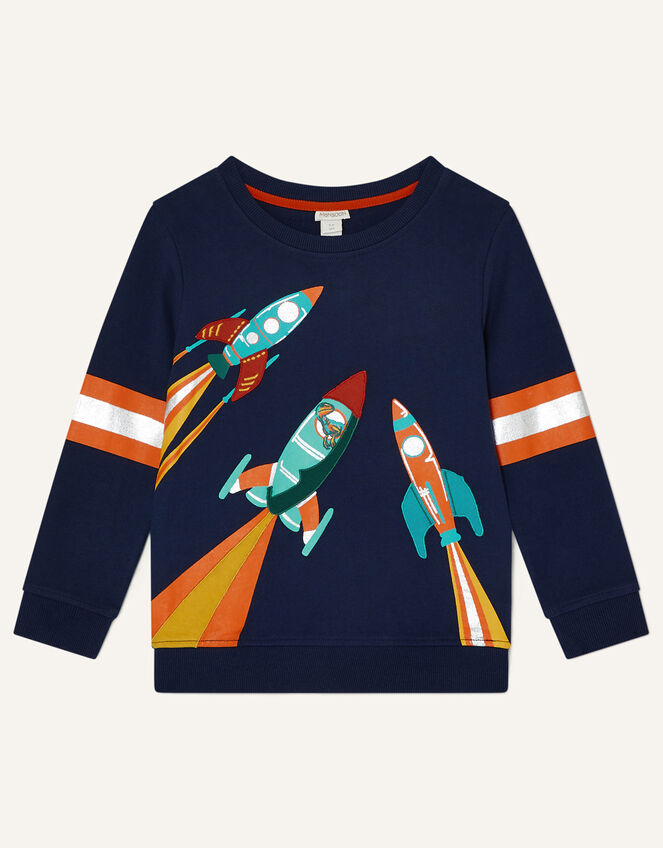 Ronnie Rocket Sweatshirt , Blue (NAVY), large