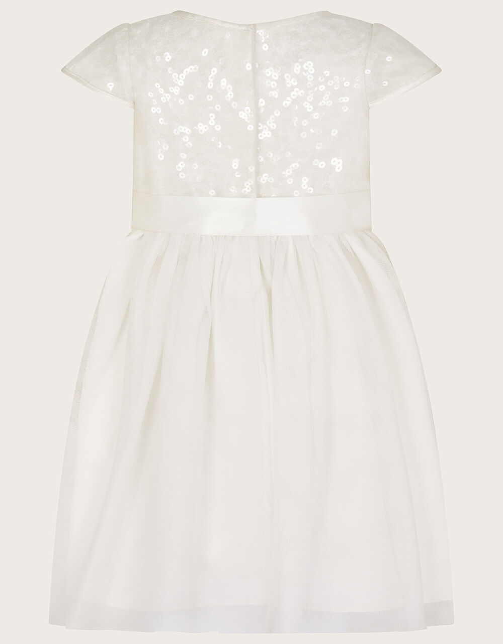 Baby Truth Sequin Dress Ivory Baby Girl Dresses Monsoon UK.