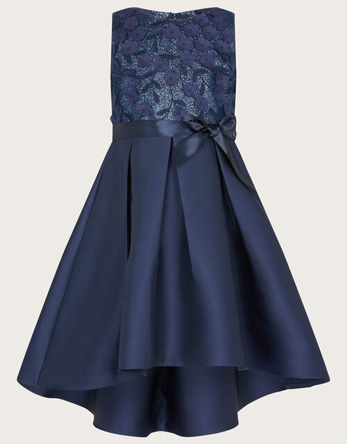 Anika High Low Bridesmaid Dress, Blue (NAVY), large