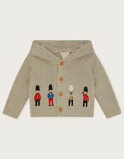 Newborn London Crochet Cardigan, Grey (GREY), large