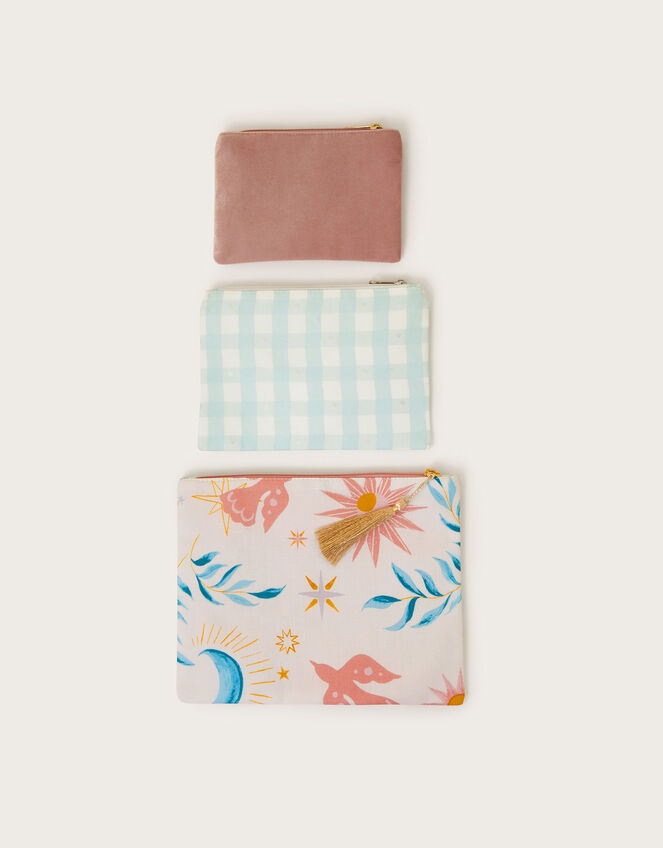 3-Pack Birdie Zip Pouches, , large