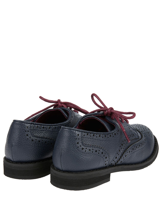 Preppy Brogue Shoes, Blue (NAVY), large