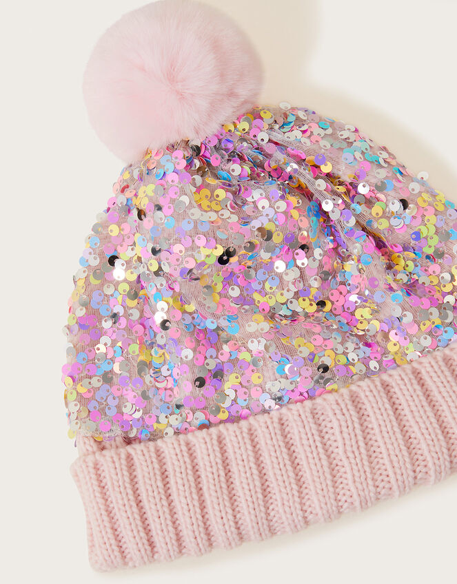 Sequin Beanie Hat, Multi (MULTI), large