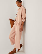 Belle Broderie Shacket, Pink (PINK), large