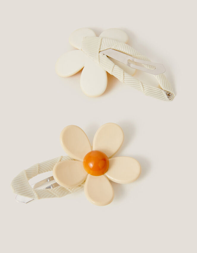2-Pack Daisy Hair Clips, , large