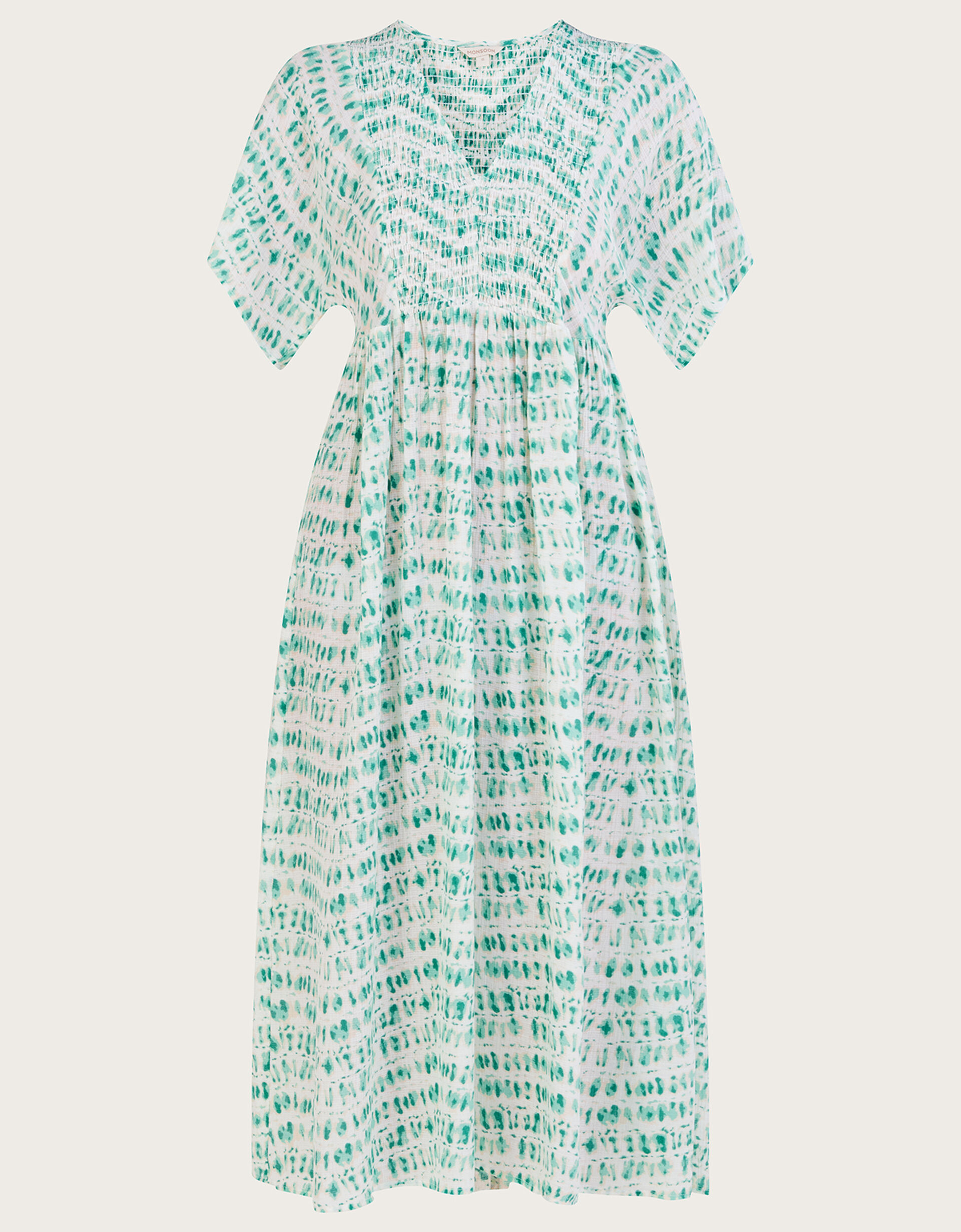 Cotton Kaftan Dress Marble Tie-Dye Print Kaftan Dress And Straight Pants Set