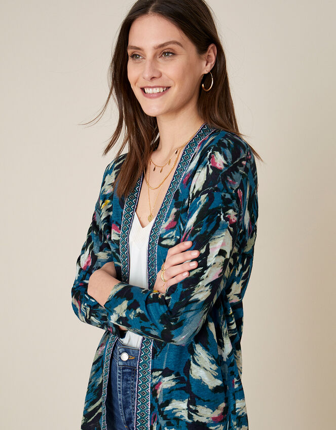 Peta Palm Print Cover-Up, Teal (TEAL), large