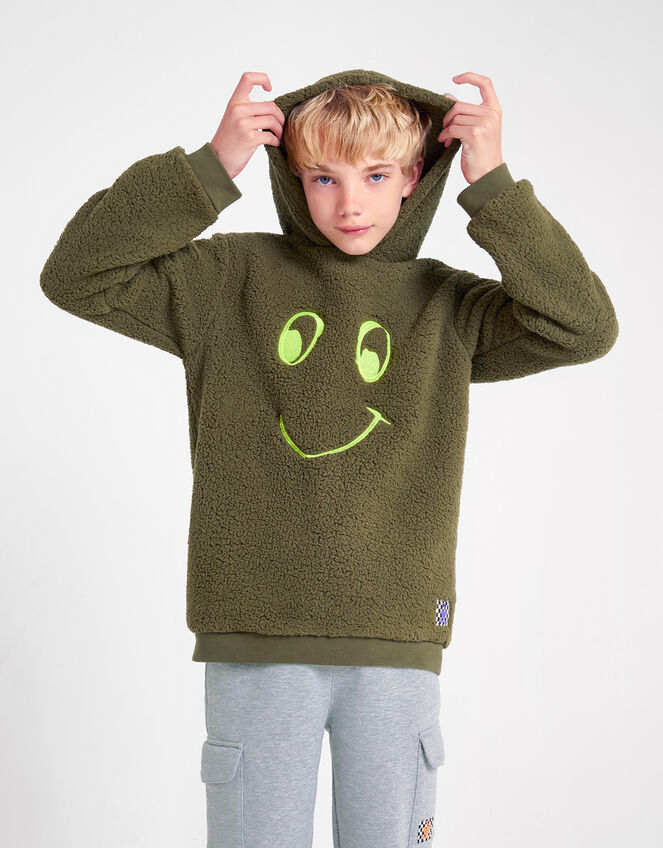 Glow In The Dark Borg Hoodie, Green (KHAKI), large