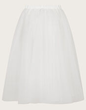 Anna Bridesmaid Maxi Skirt, Ivory (IVORY), large