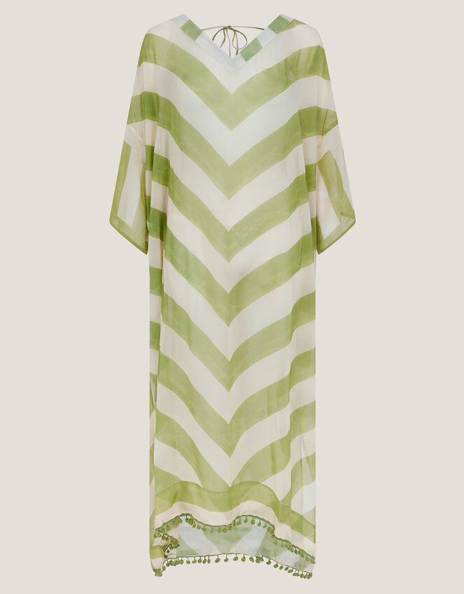 Sorcha Chevron Stripe Kaftan Dress, , large