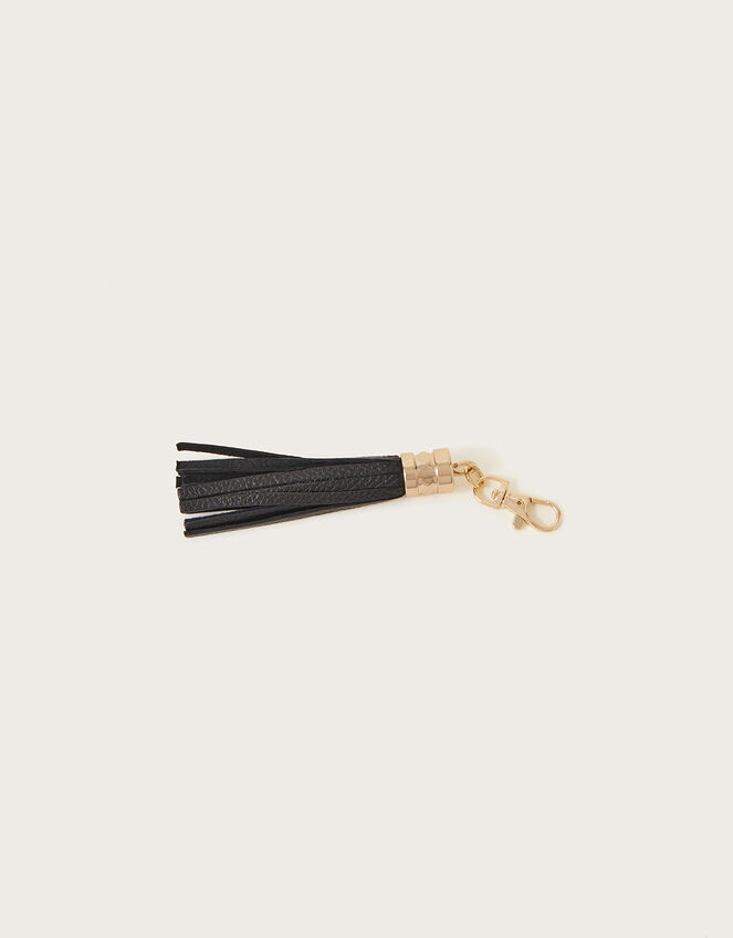 Leather Tassel Keyring, , large