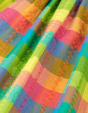 Frugi Check Summer Dress, Multi (MULTI), large