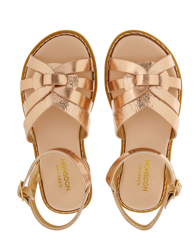 Giya Metallic Sandals, Gold (ROSE GOLD), large