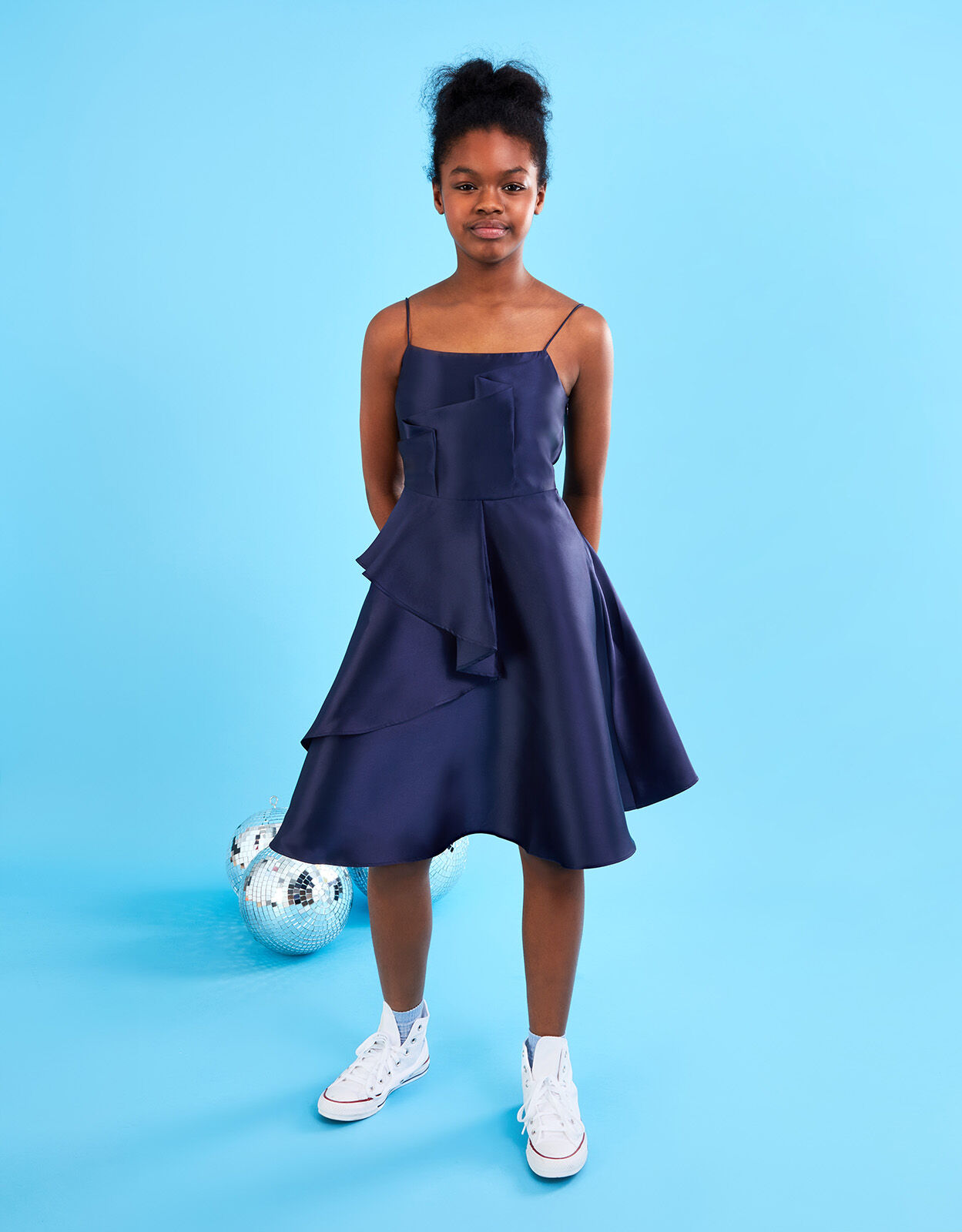 Girls blue cheap prom dresses