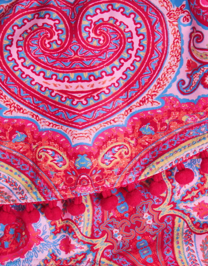 Paisley Frill Bikini Set, Orange (ORANGE), large