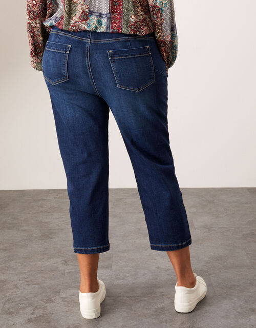 Idabella Crop Denim Jeans with Sustainable Cotton, Blue (DENIM BLUE), large