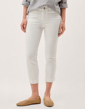 Idabella Slim Cropped Jeans, Natural (ECRU), large