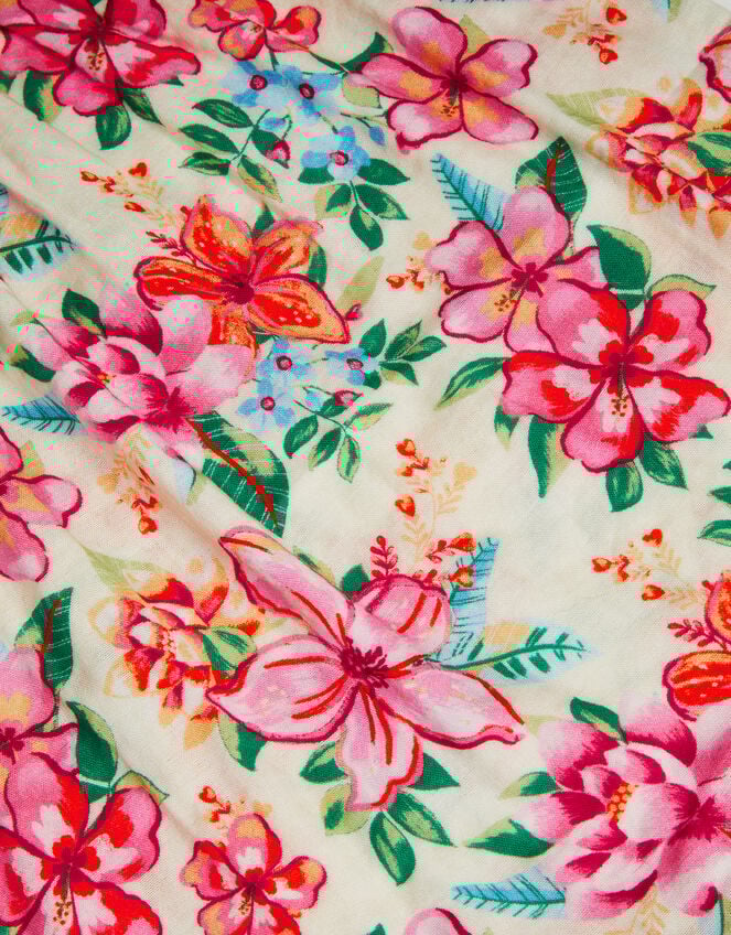 Baby Floral Print Playsuit, Ivory (IVORY), large