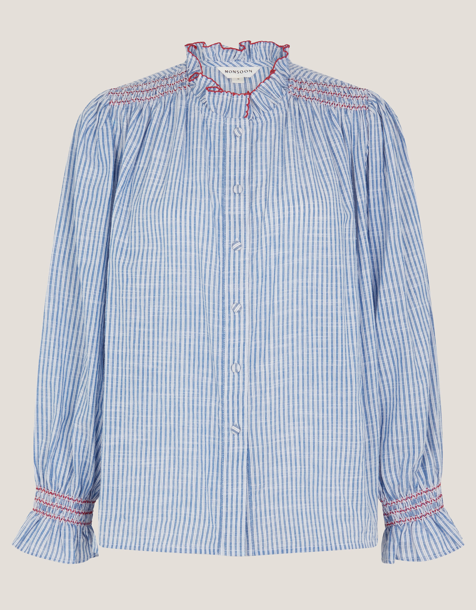 Ruffle Stripe Shirt