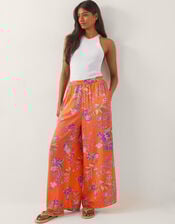Kaia Floral Trousers , Orange (ORANGE), large