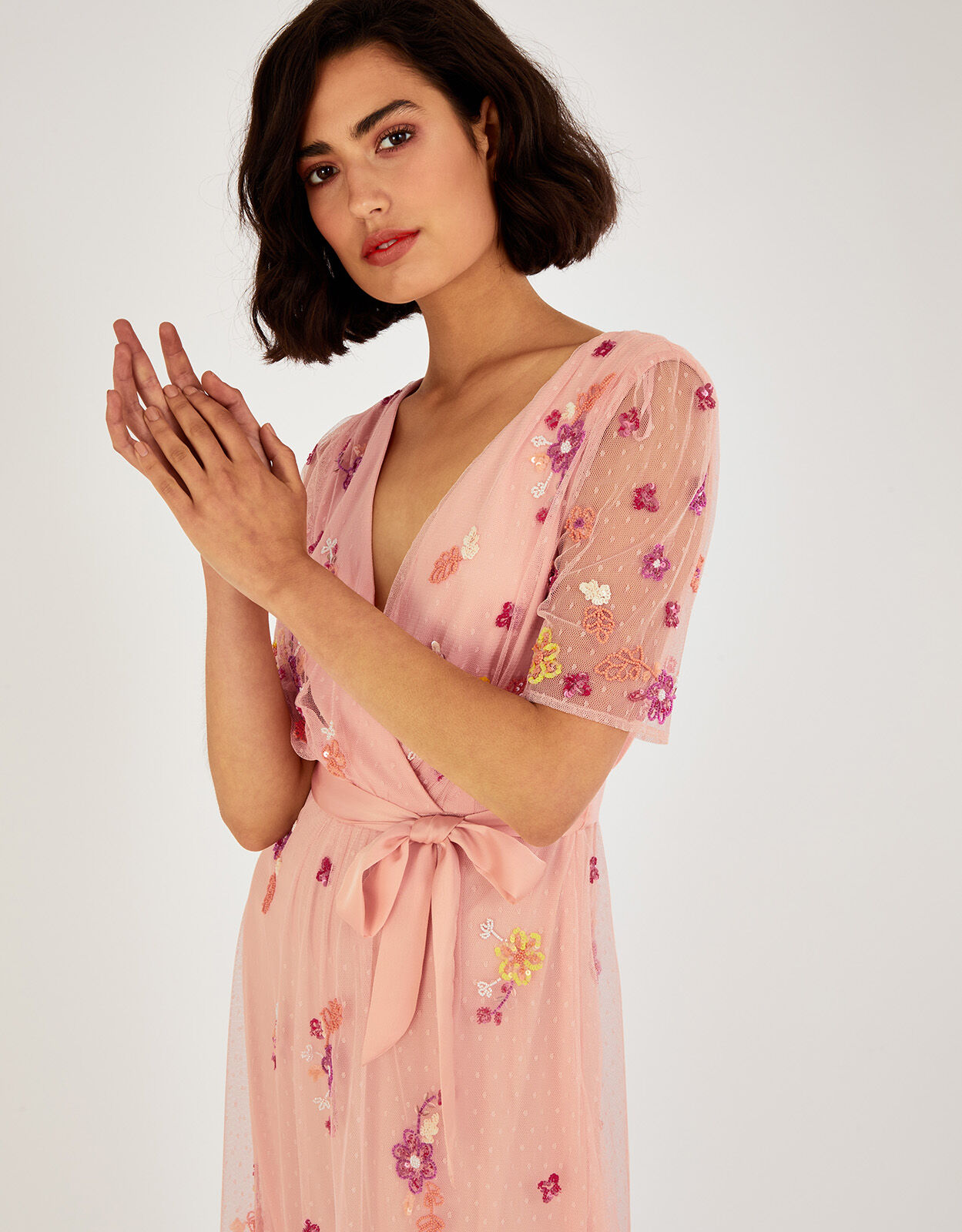Monsoon peach dress 2025