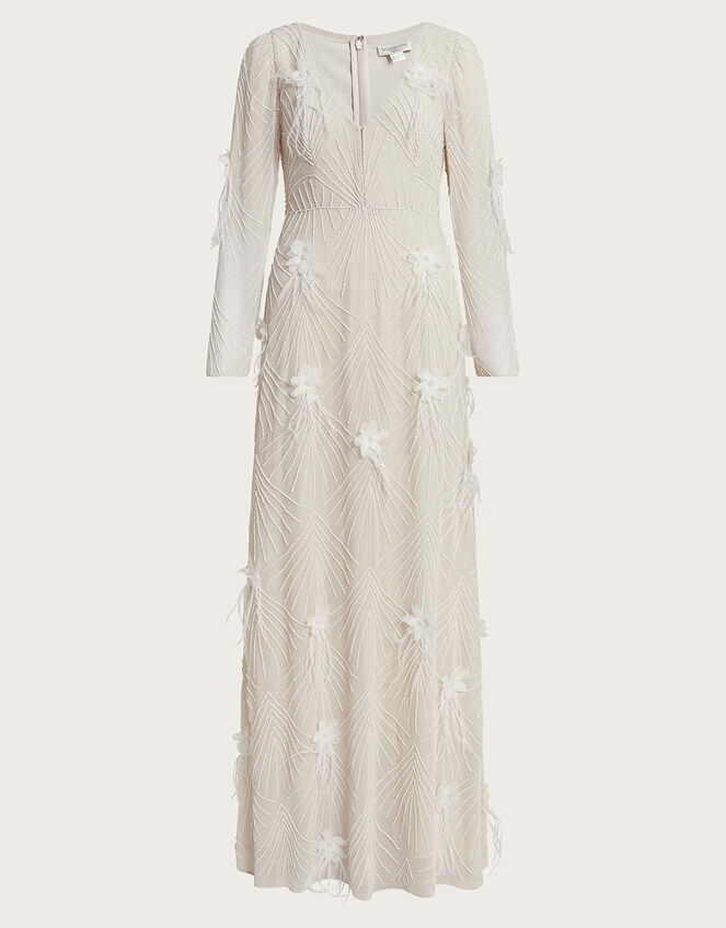 Florence Embellished Bridal Dress, Ivory (IVORY), large