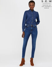 Iris Regular Length Jeans, Blue (MID AUTHENTIC BLUE), large