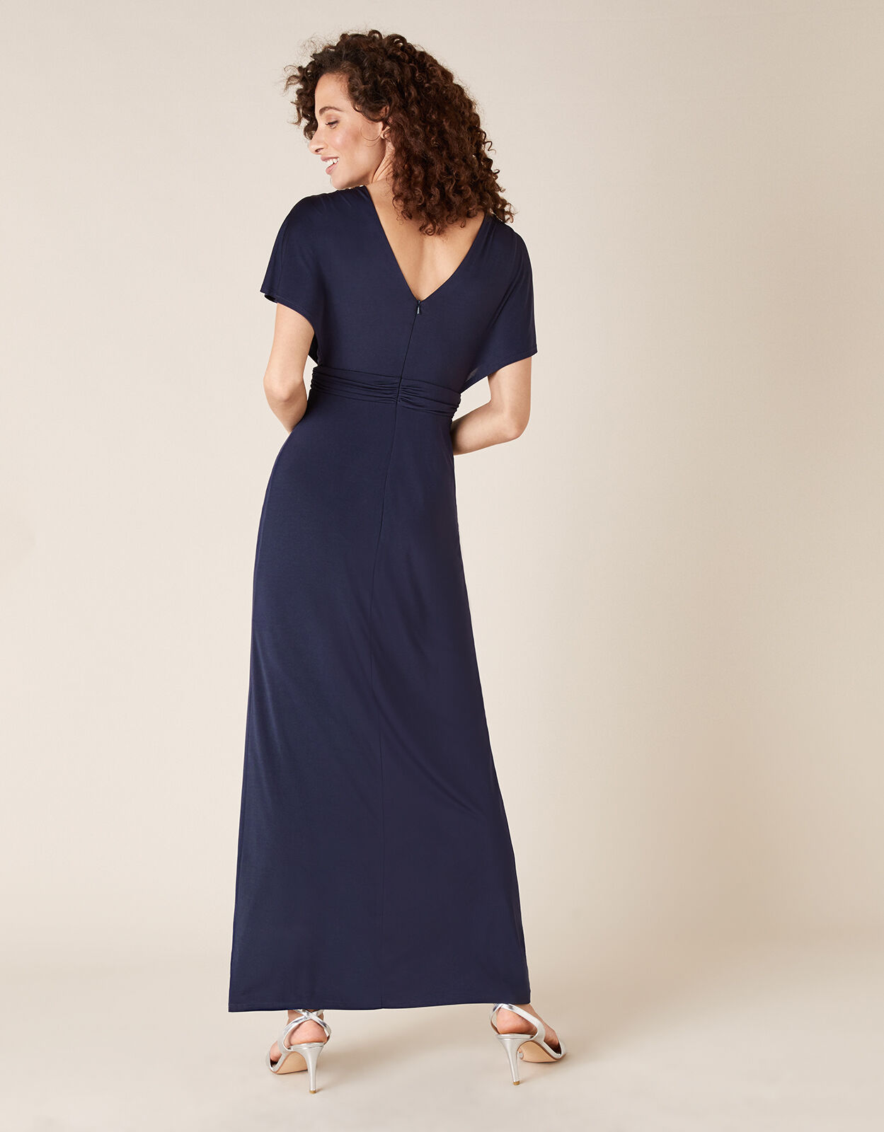Navy jersey sale maxi dress