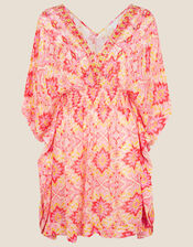 Isla Printed Kaftan, Pink (PINK), large