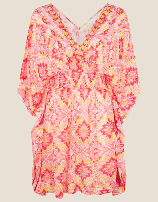 Isla Printed Kaftan, Pink (PINK), large