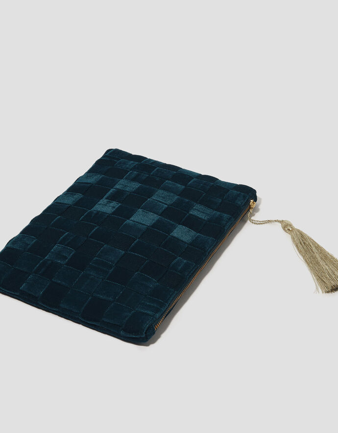 Dynamic Tiger Velvet Zip Pouch main image 1